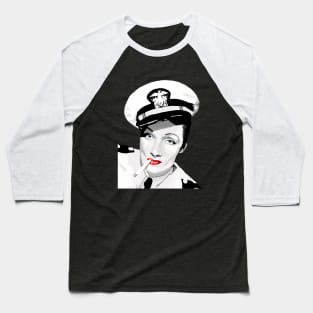 Marlene Dietrich Baseball T-Shirt